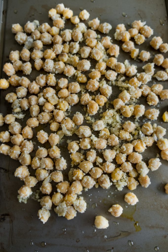 coated with cheese chickpeas