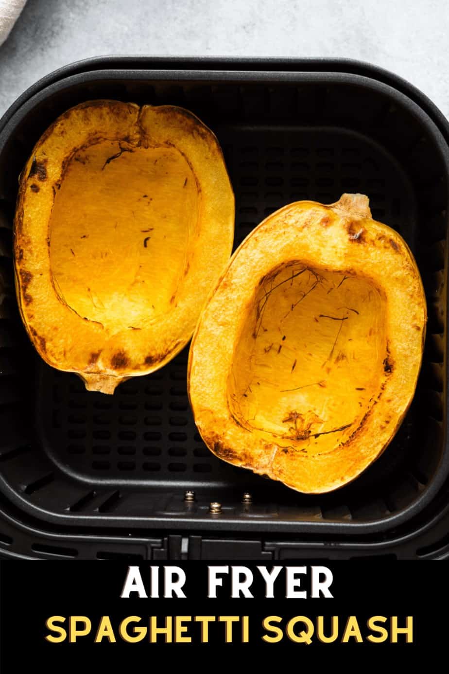 winter squash in the air fryer basket