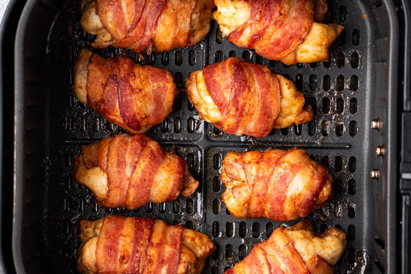 Bacon Wrapped Chicken thighs Air Fryer Recipe