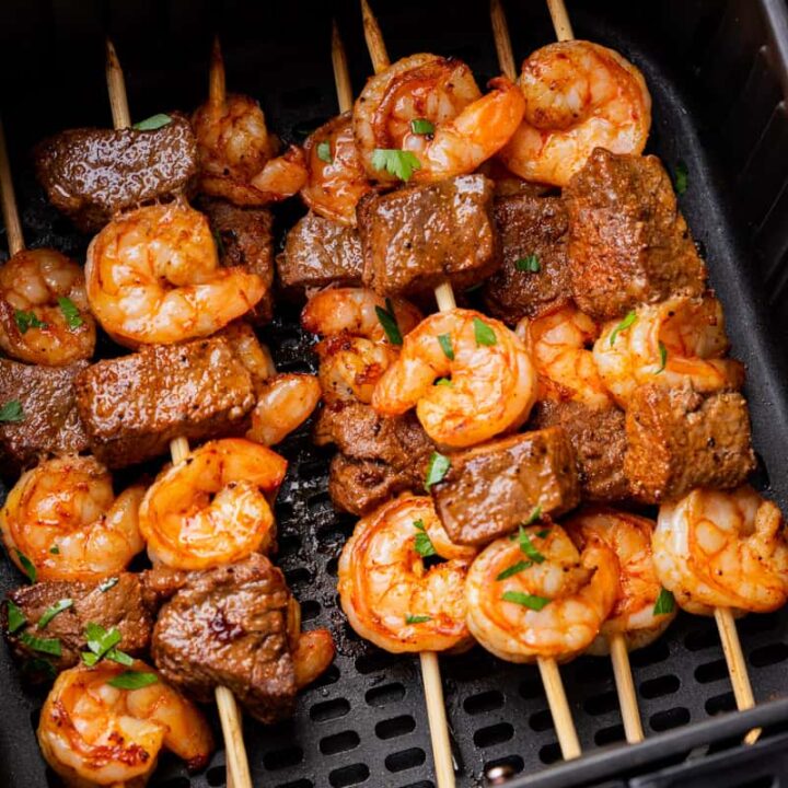 Steak And Shrimp Kabobs In Air Fryer Recipe