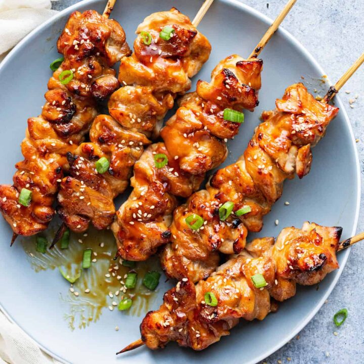 Air Fryer Chicken Skewers (Kebabs) - A Pinch of Healthy