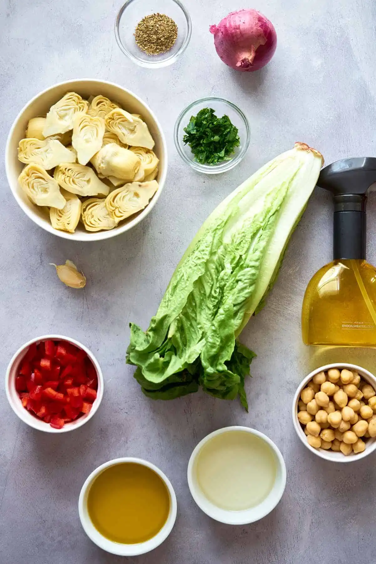 Ingredients to make this healthy salad.
