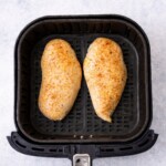 air fryer chicken breast cooked but pale soft and not crispy in basket