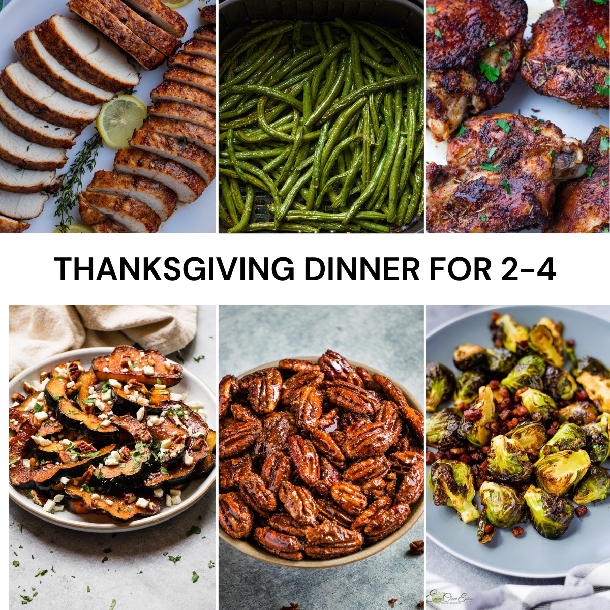 Small thanksgiving dinner for 2-4 people.