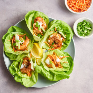 cajun shrimp lettuce wraps