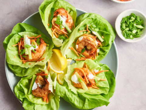 cajun shrimp lettuce wraps