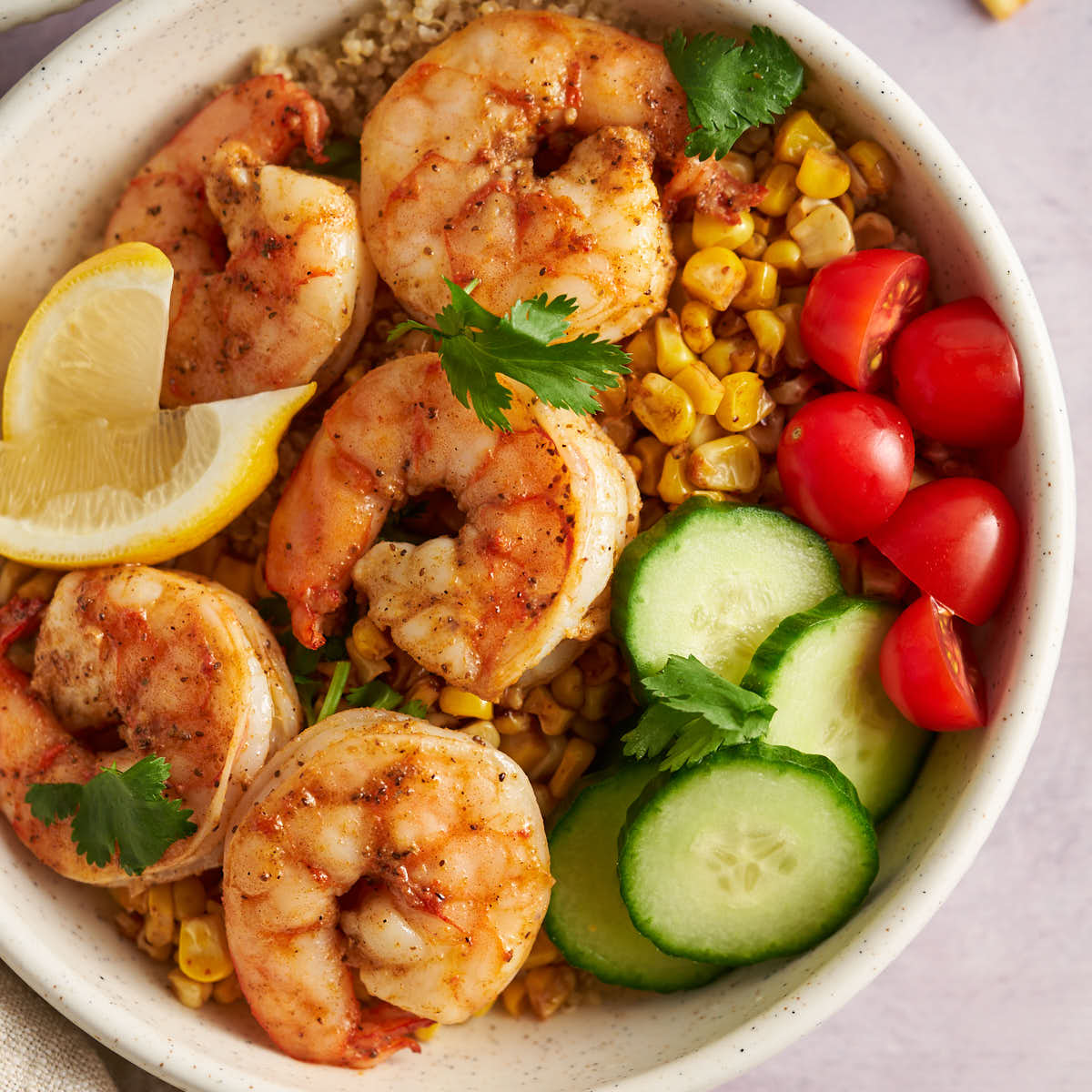 Old bay shrimp bowl.